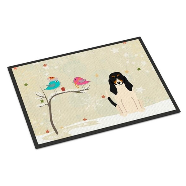 Micasa Christmas Presents Between Friends Swiss Hound Indoor or Outdoor Mat24 x 0.25 x 36 in. MI891205 - main